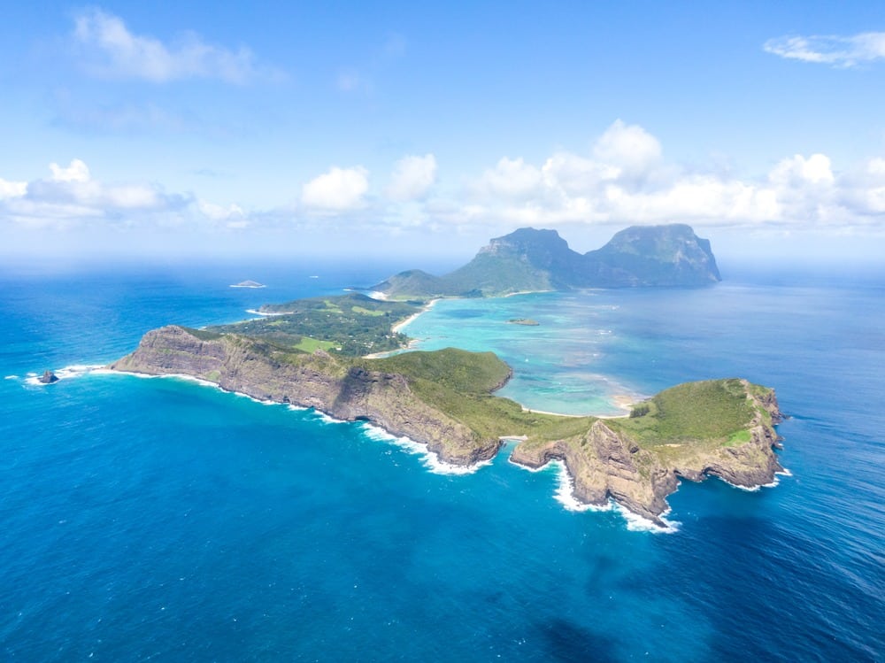 Stunning,Aerial,Panorama,Drone,View,Of,Lord,Howe,Island,,A