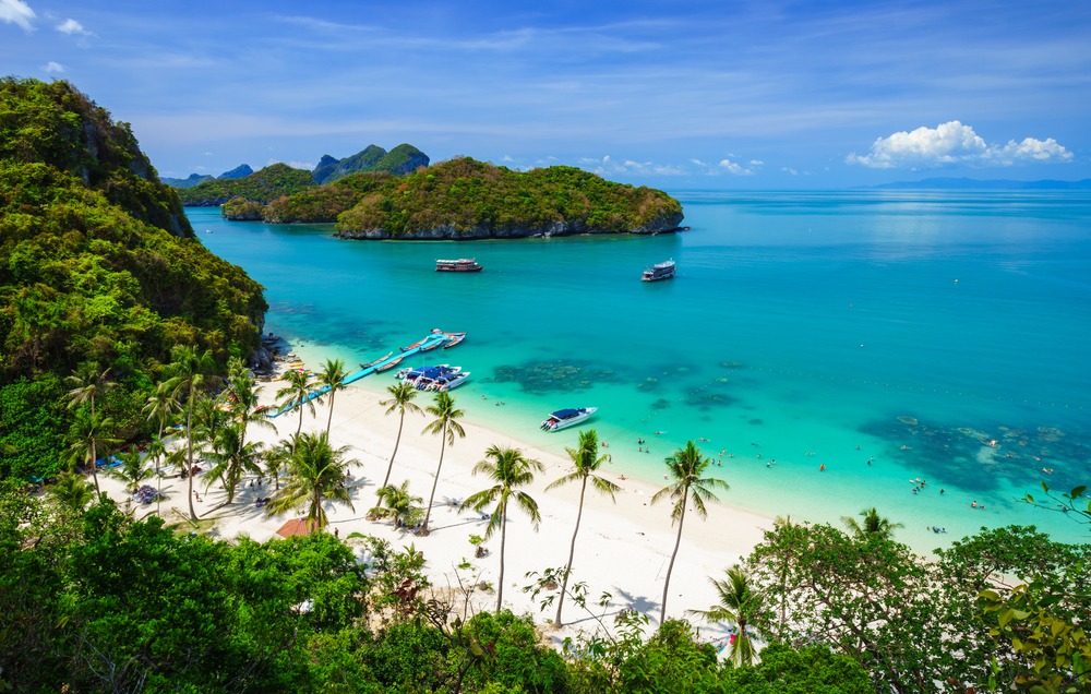 Bird,Eye,View,Of,Angthong,National,Marine,Park,,Koh,Samui,